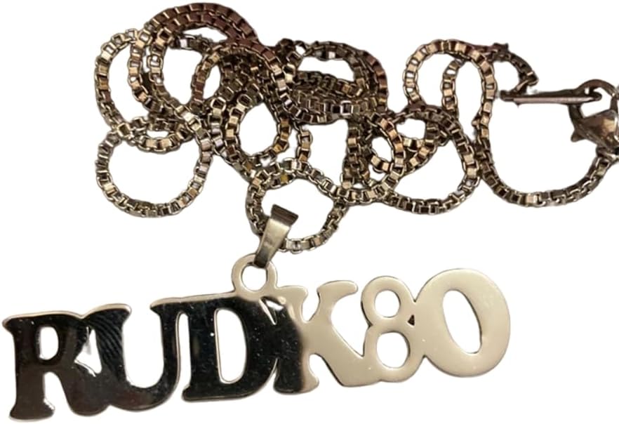 Personalized Name Pendant Necklace with Box Chain – Cursive Nameplate