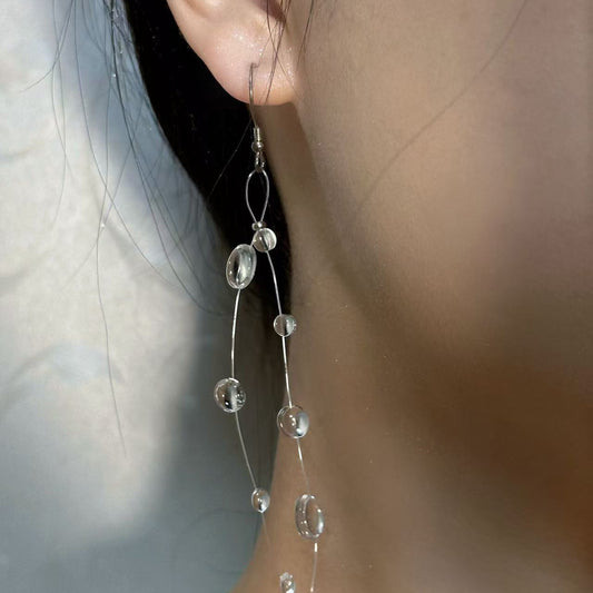 handmade dew rain earrings