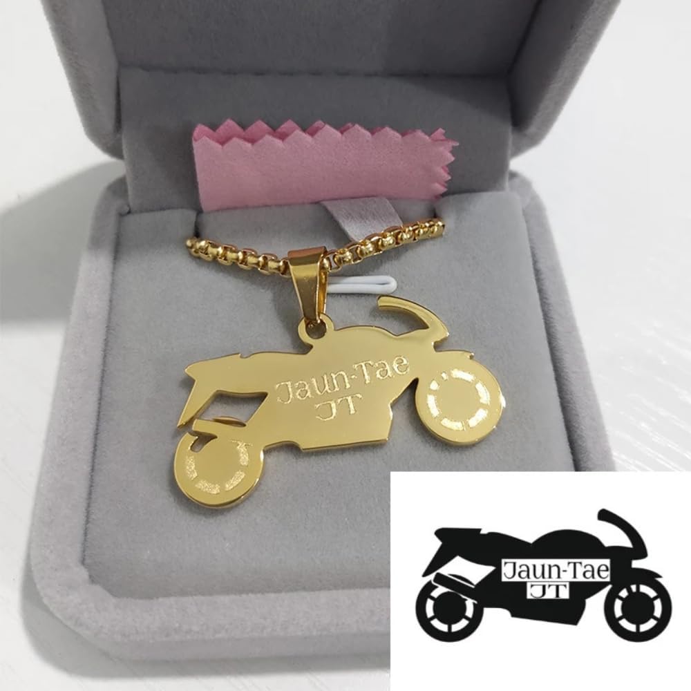 Personalized Photo Necklace – Custom Laser Engraved Picture Pendant