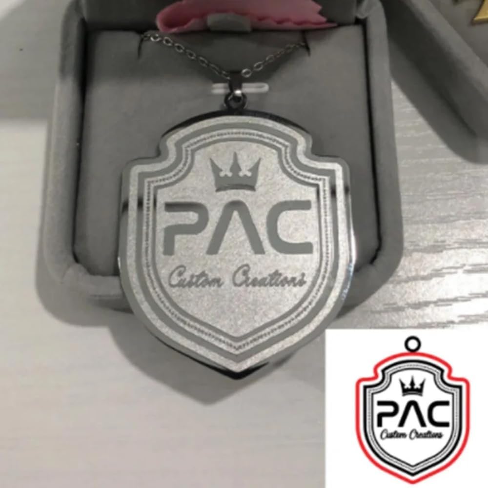Personalized Photo Necklace – Custom Laser Engraved Picture Pendant