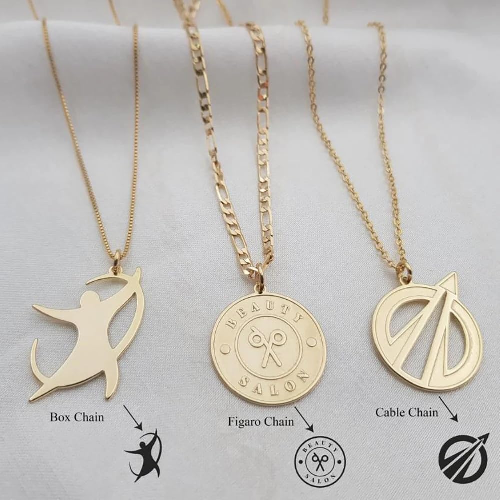 Personalized Photo Necklace – Custom Laser Engraved Picture Pendant