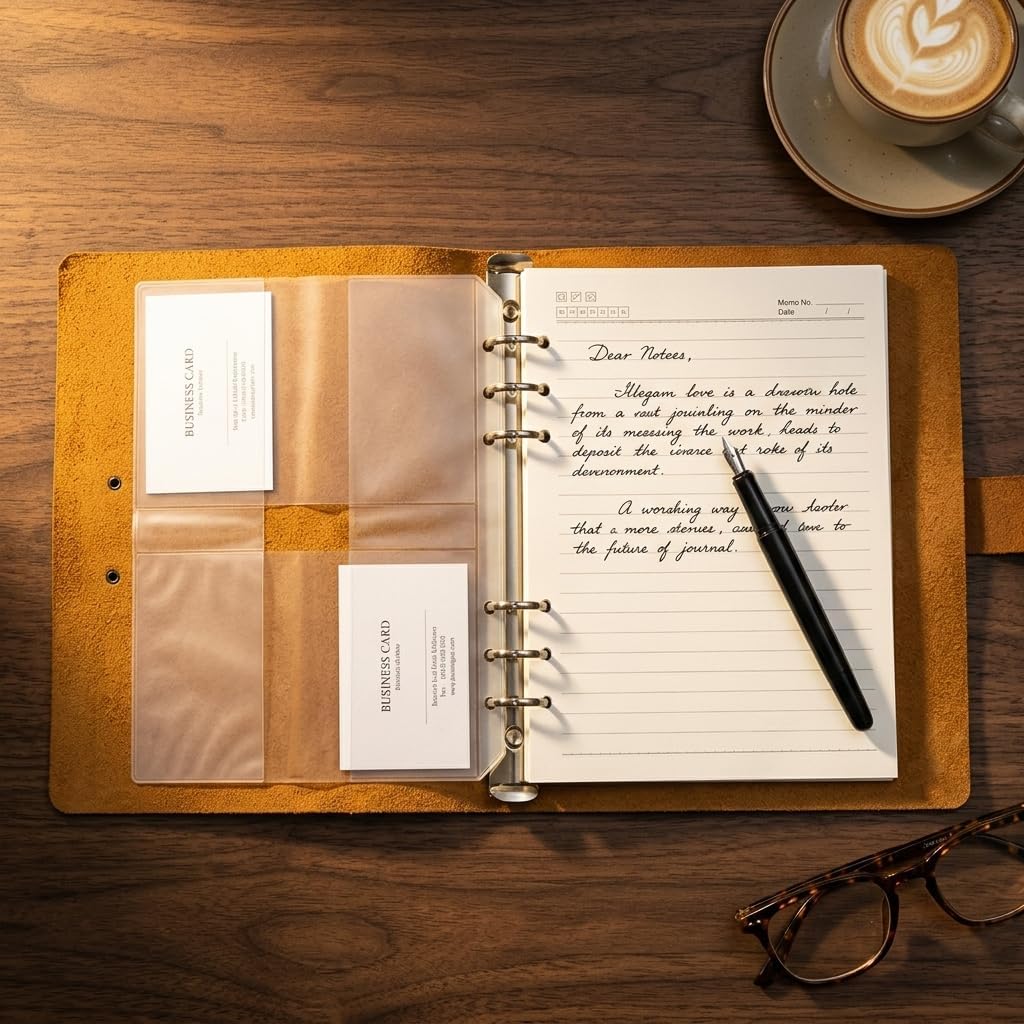 Personalized Engraved Leather Journal – A5 Crazy Horse Leather Refillable Notebook