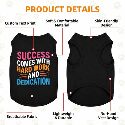 Personalized Dog Shirt with Name, Text or Logo – Polyester Pet Tank Top
