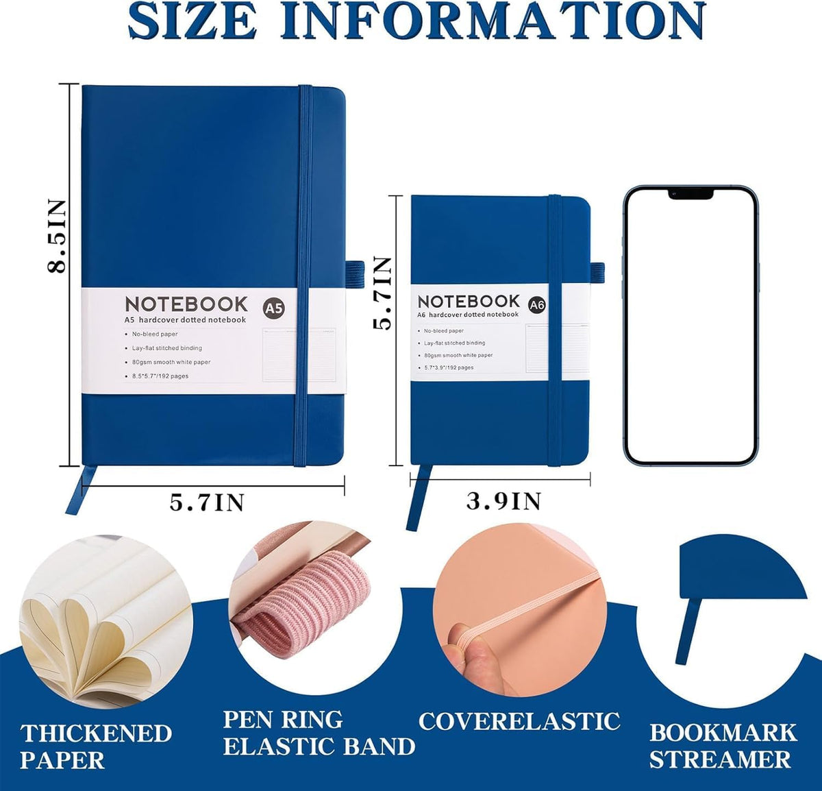 Custom Notebook Journal – Personalized with Logo, Text or Image, 192 Pages