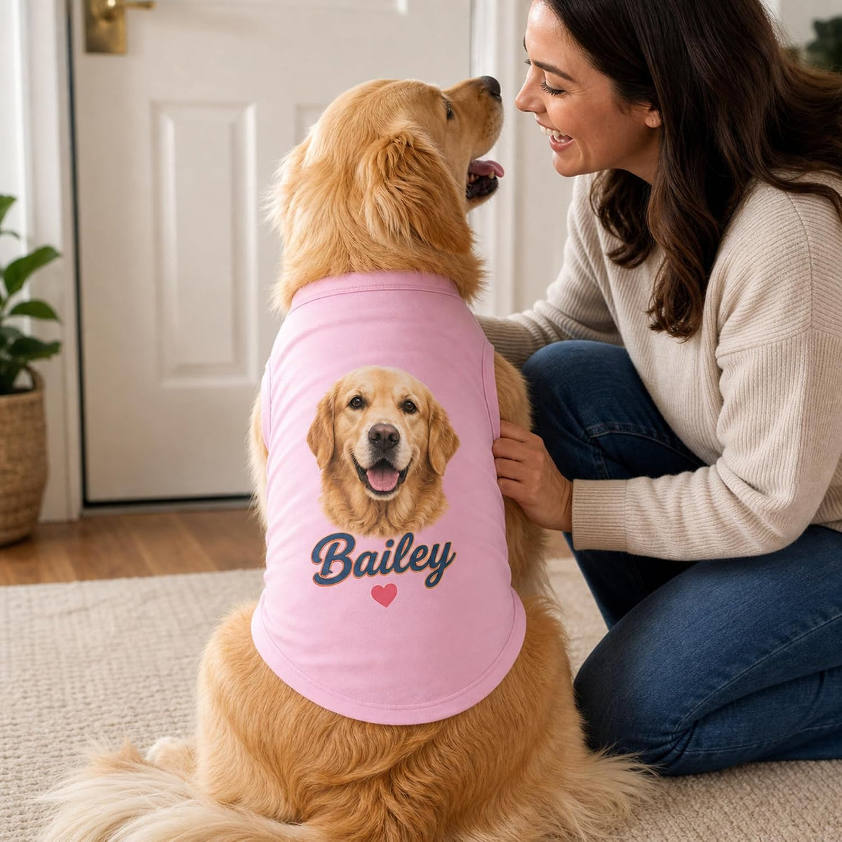 Personalized Dog Shirt for Birthdays and Pet Families