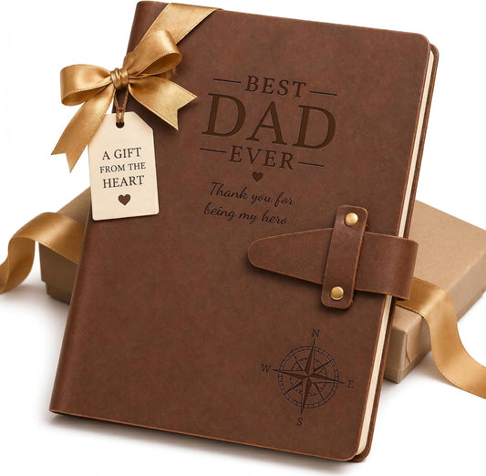 Personalized Engraved Leather Journal – A5 Crazy Horse Leather Refillable Notebook