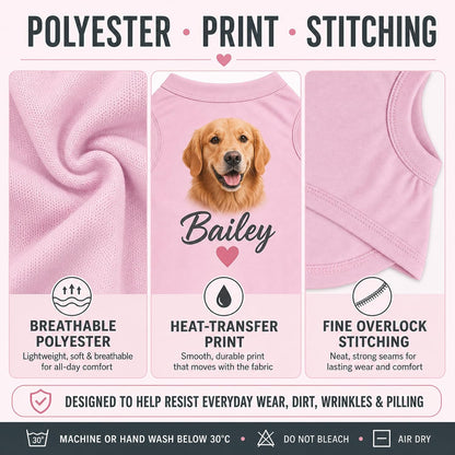 Personalized Dog Shirt for Birthdays and Pet Families