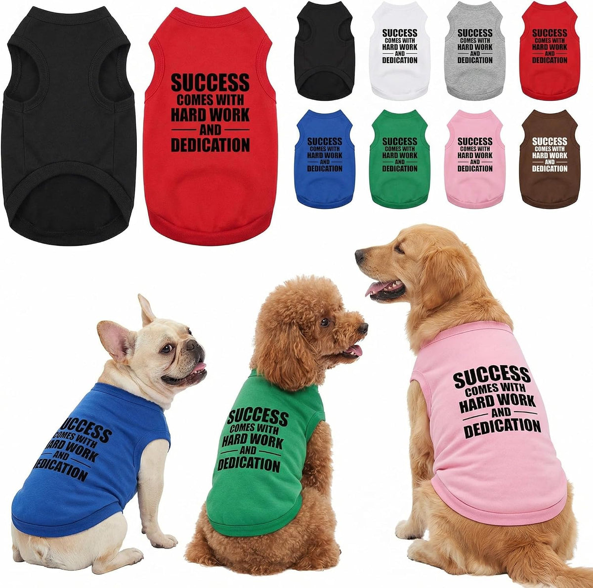 Personalized Dog Shirt with Name, Text or Logo – Polyester Pet Tank Top