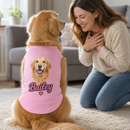 Personalized Dog Shirt for Birthdays and Pet Families