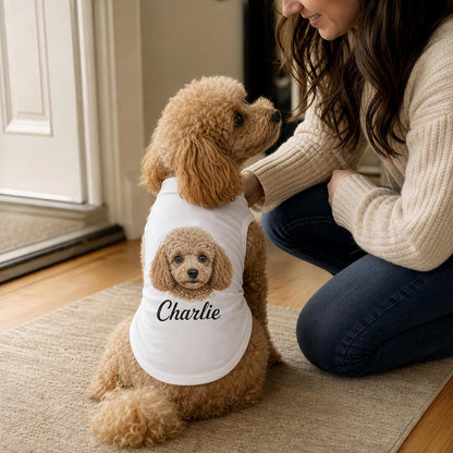 Custom Dog Shirt with Photo, Name, Text or Logo