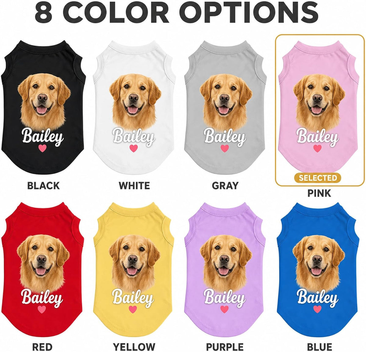 Personalized Dog Shirt for Birthdays and Pet Families