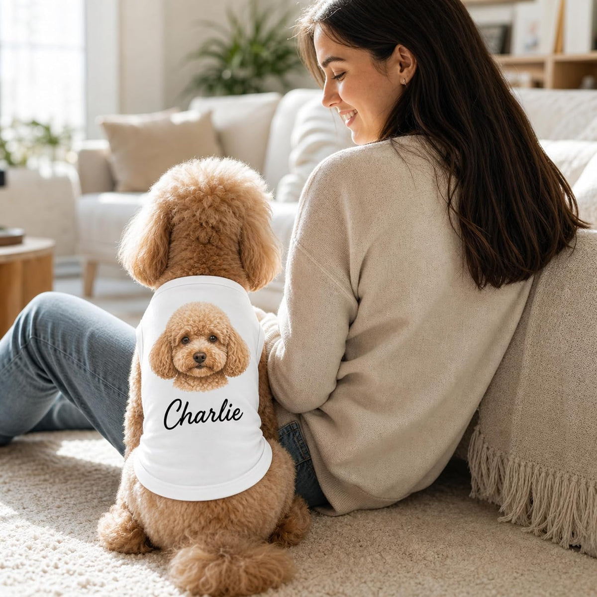 Custom Dog Shirt with Photo, Name, Text or Logo